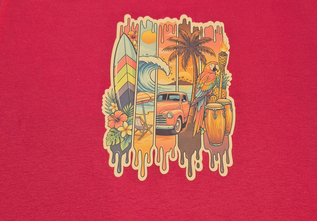 Beautiful Summer Design on a cotton shirt