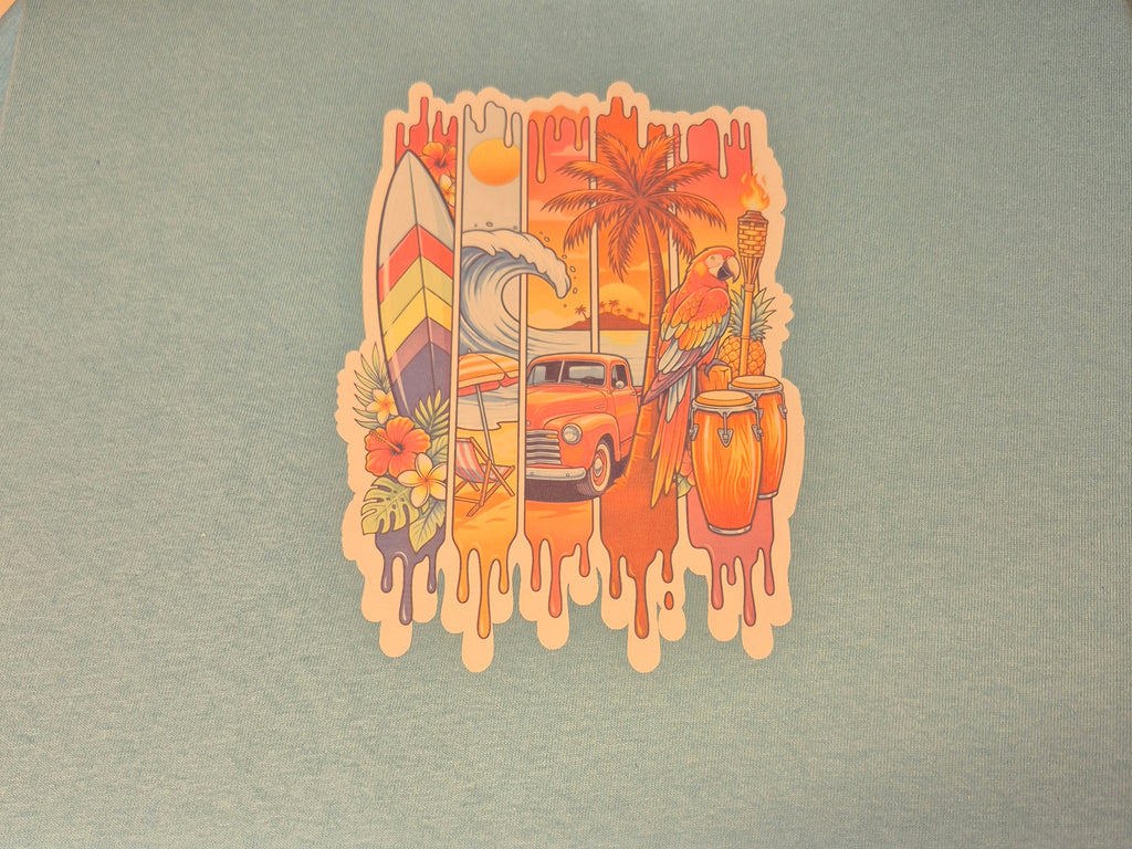 Beautiful Summer Design on a cotton shirt