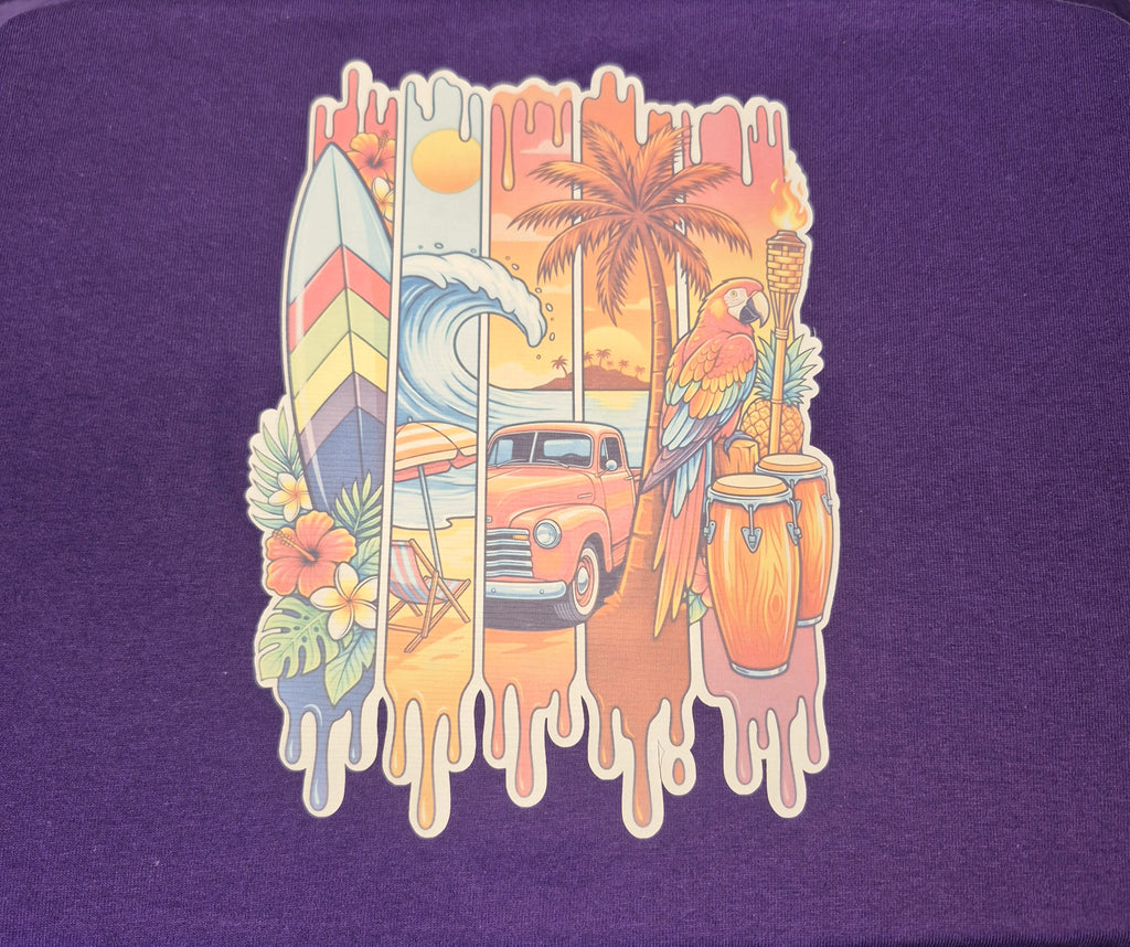 Beautiful Summer Design on a cotton shirt