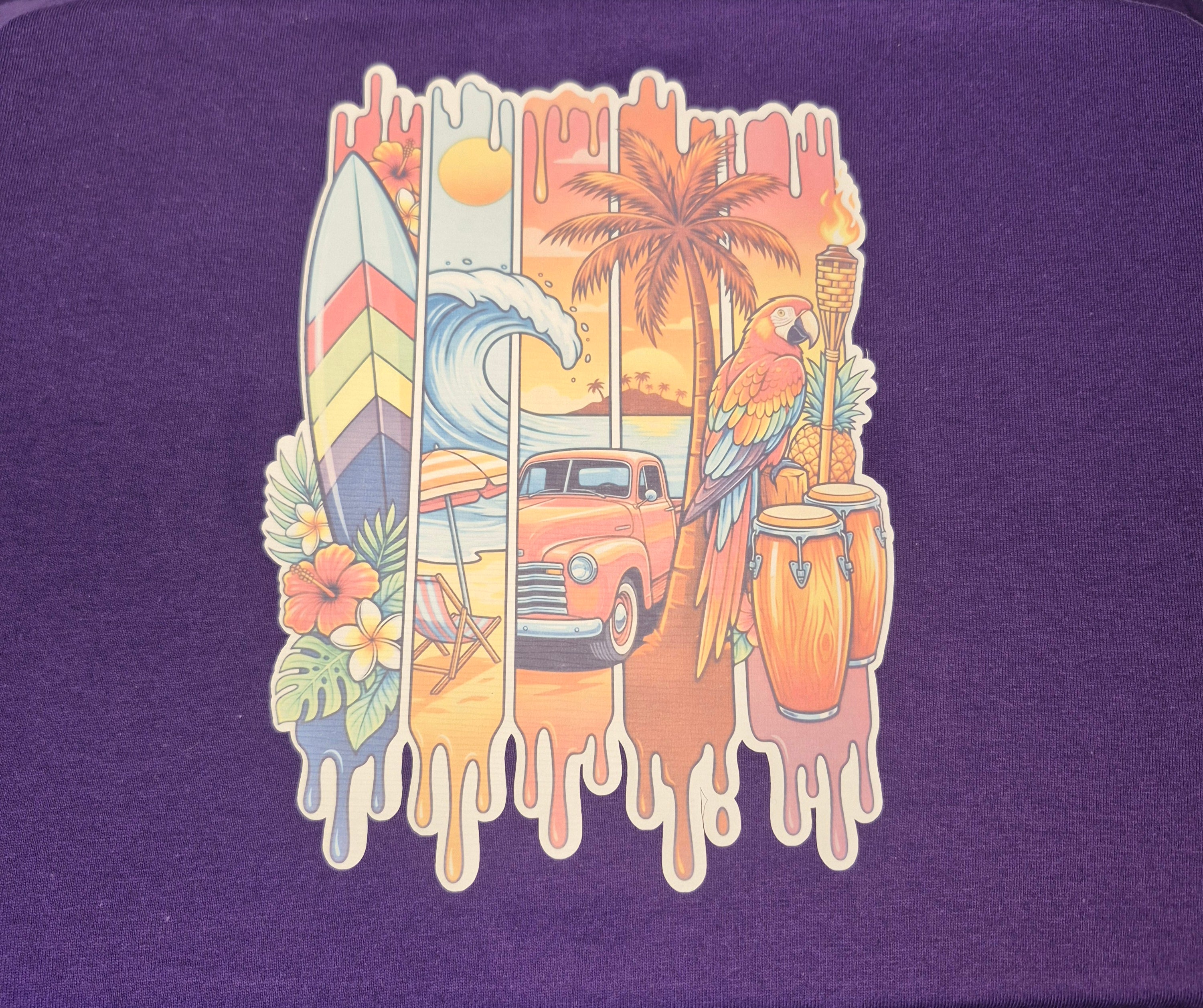 Beautiful Summer Design on a cotton shirt