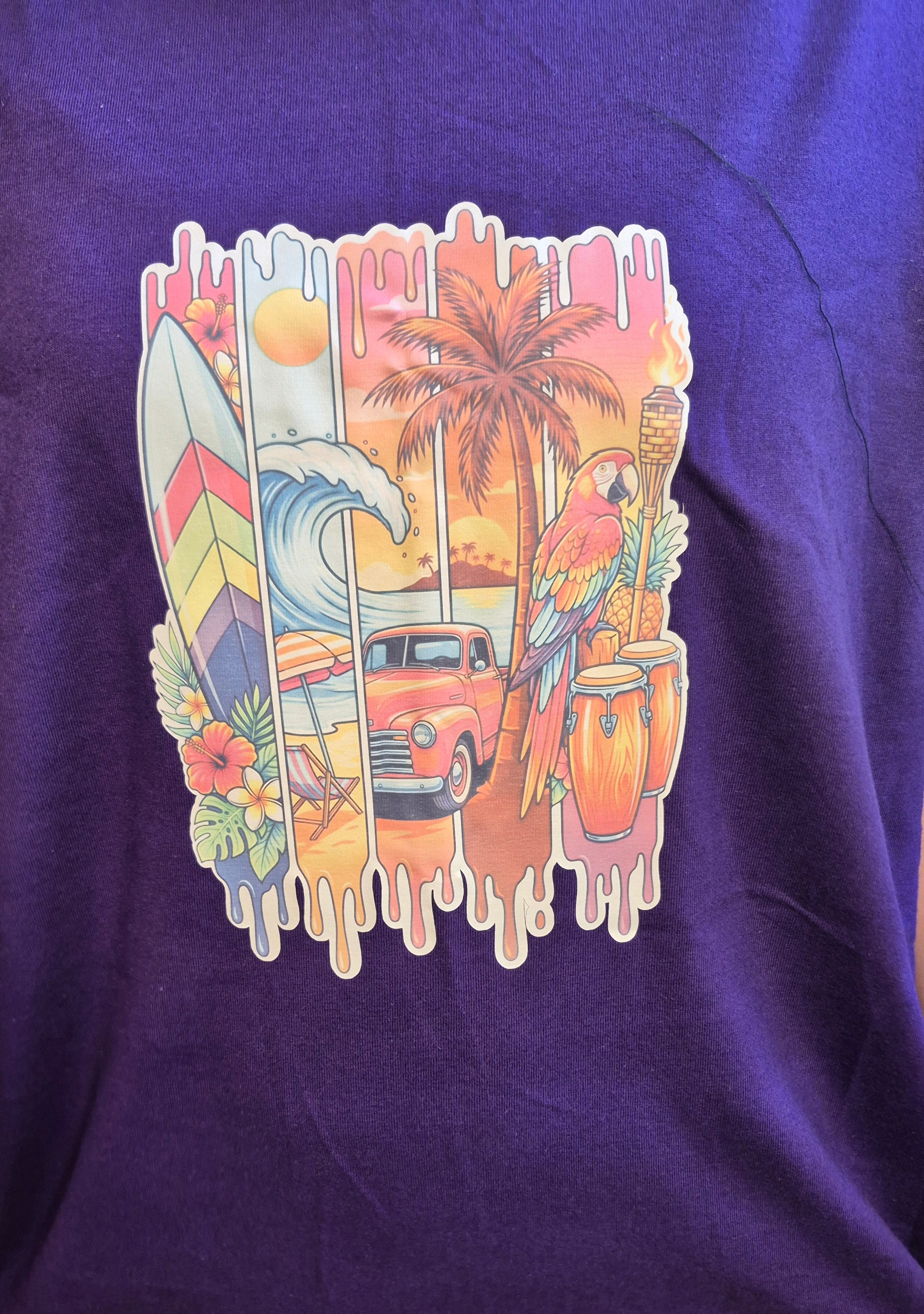 Beautiful Summer Design on a cotton shirt