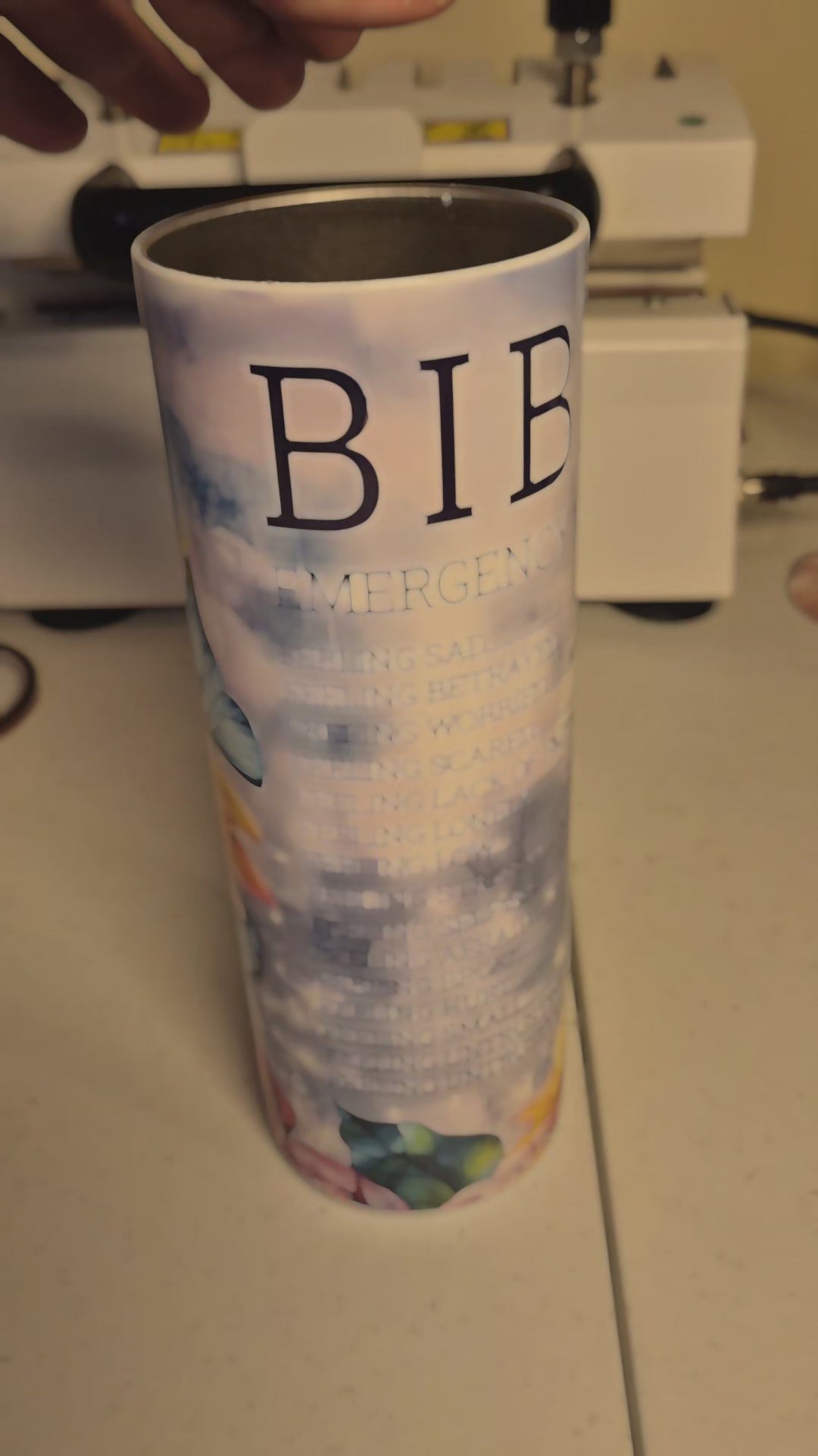 emergency bible verses 20oz tumbler