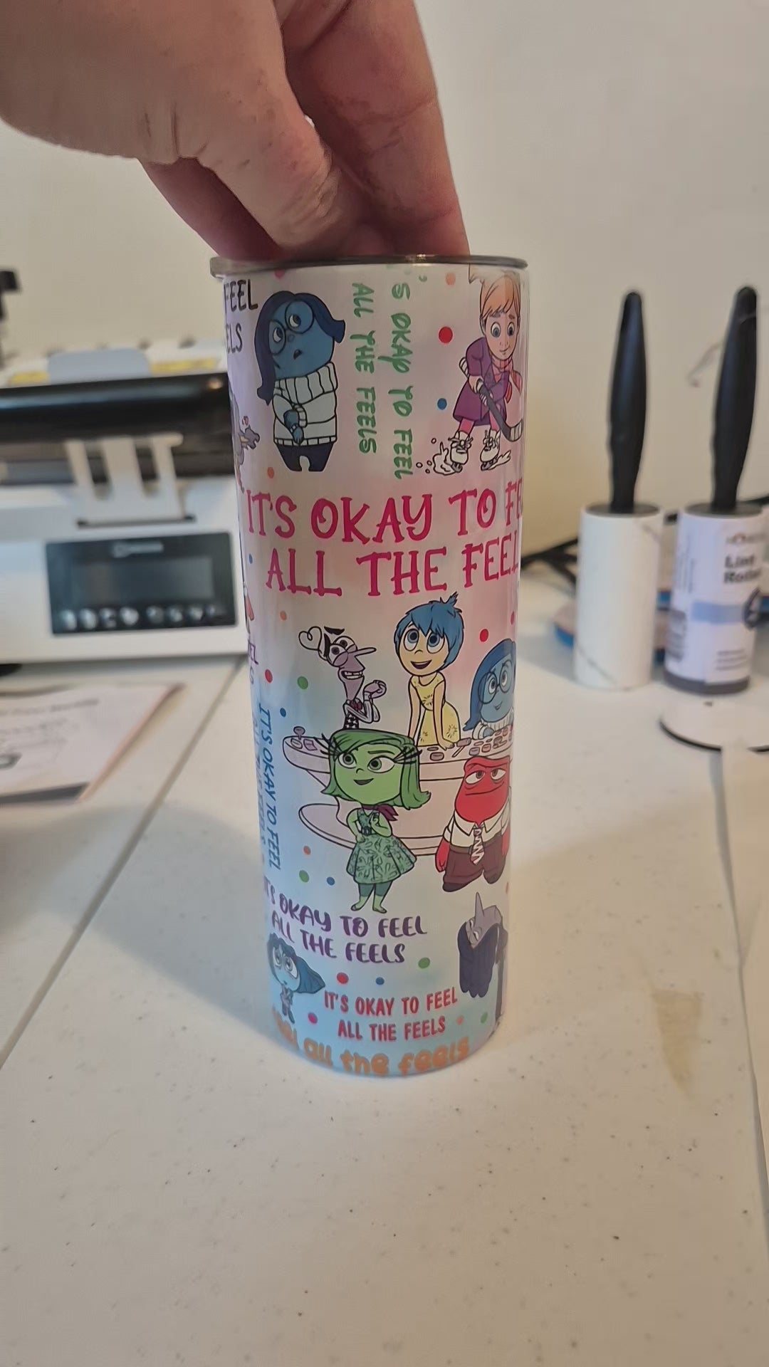 Inside out 2 Sublimation tumbler