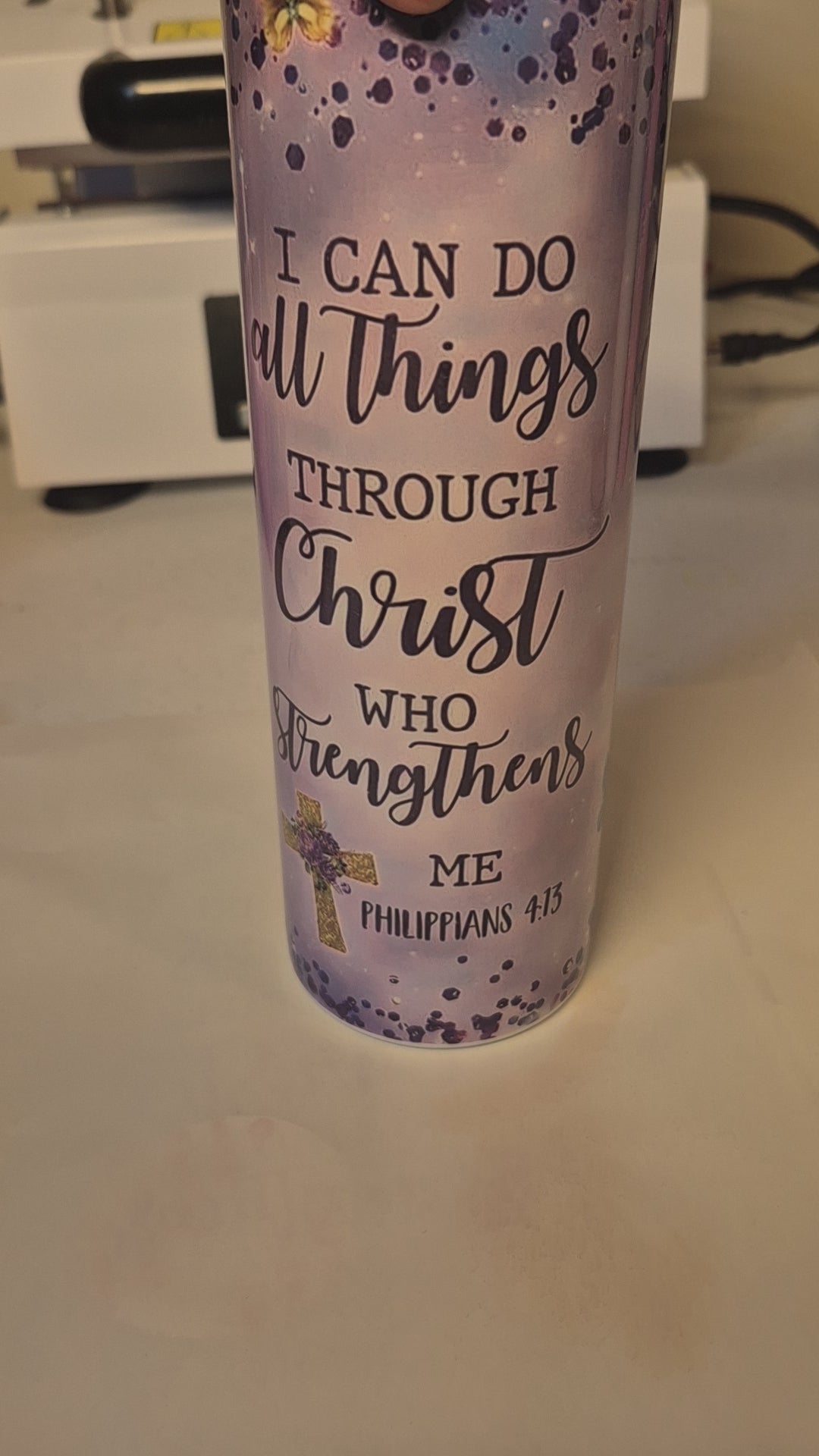 Christ who strengthens me tumbler