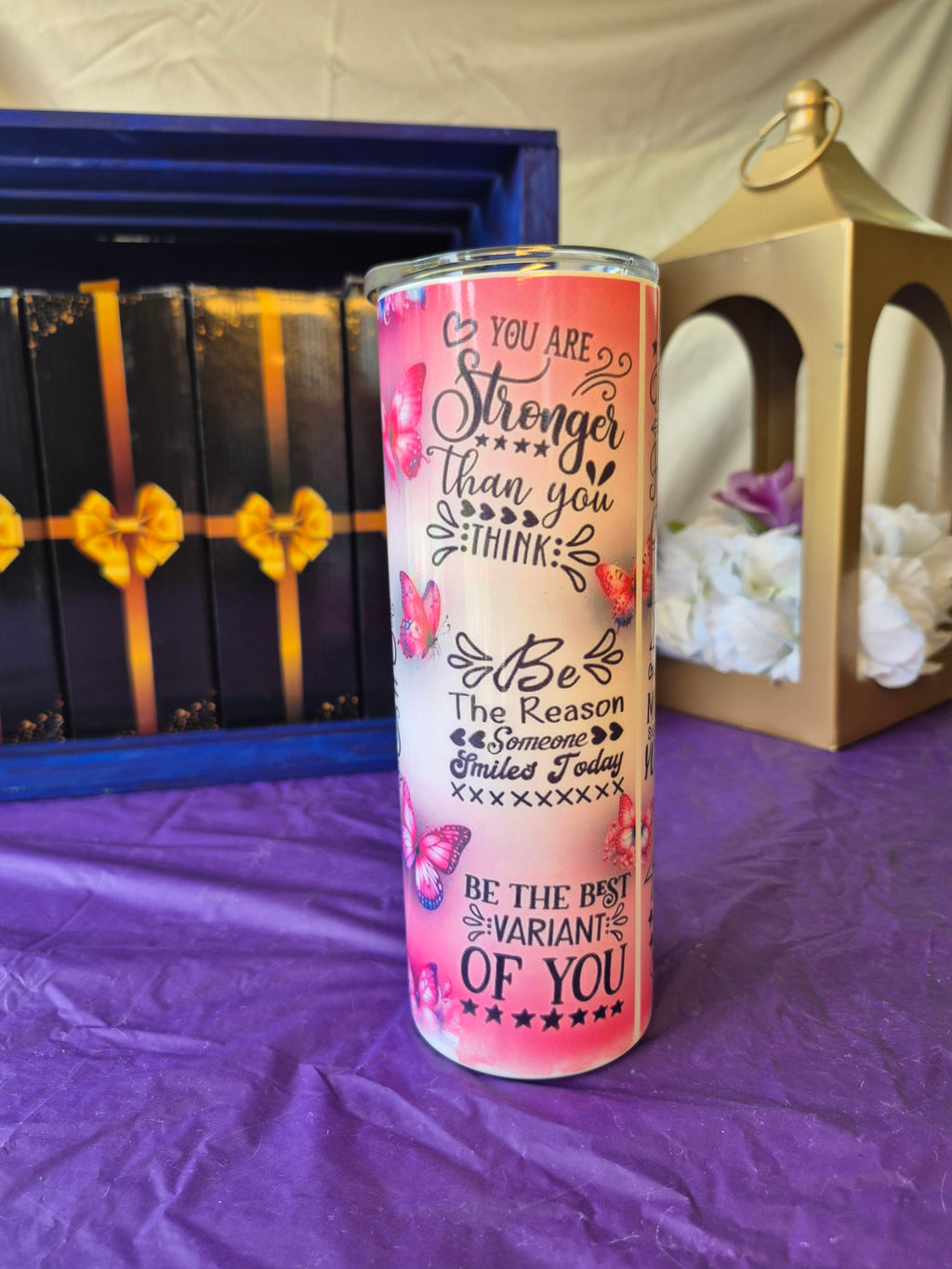 Pink Inspirational 20oz tumbler