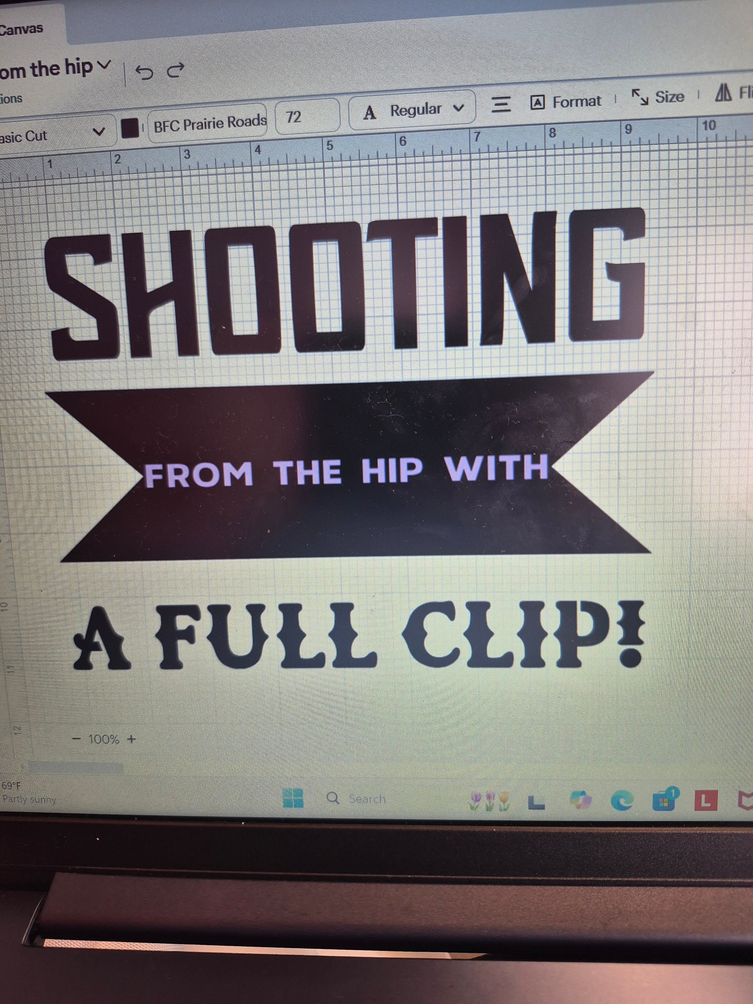 Shooting from the hip short sleeve cotton tshirt