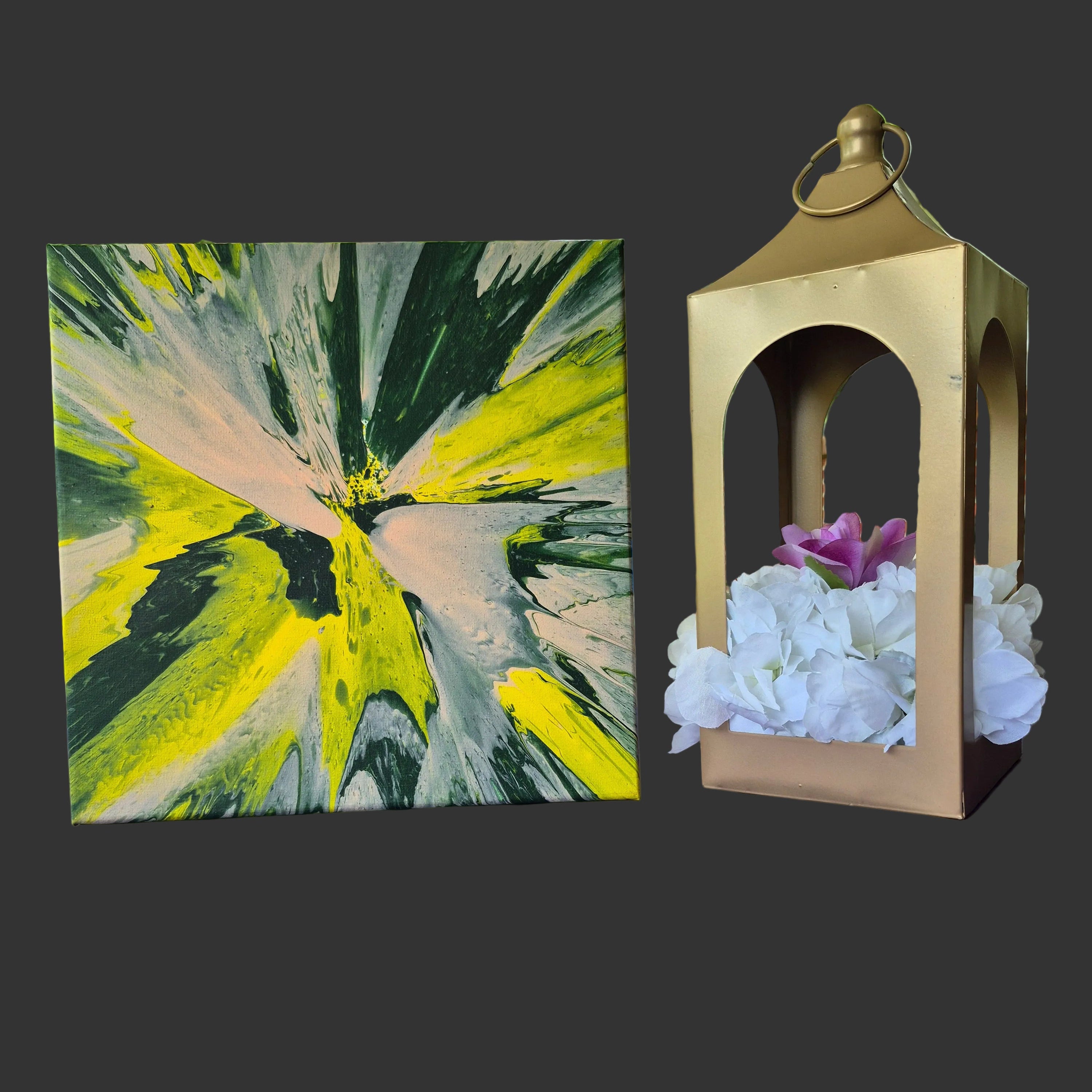 Green/Yellow/Tan SpinArt