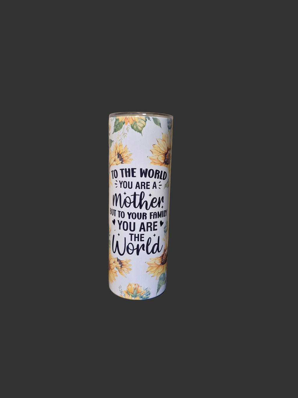 20oz stainless tumbler "mom" design