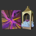 Purple/Pink/Gold spun with other colors SpinArt