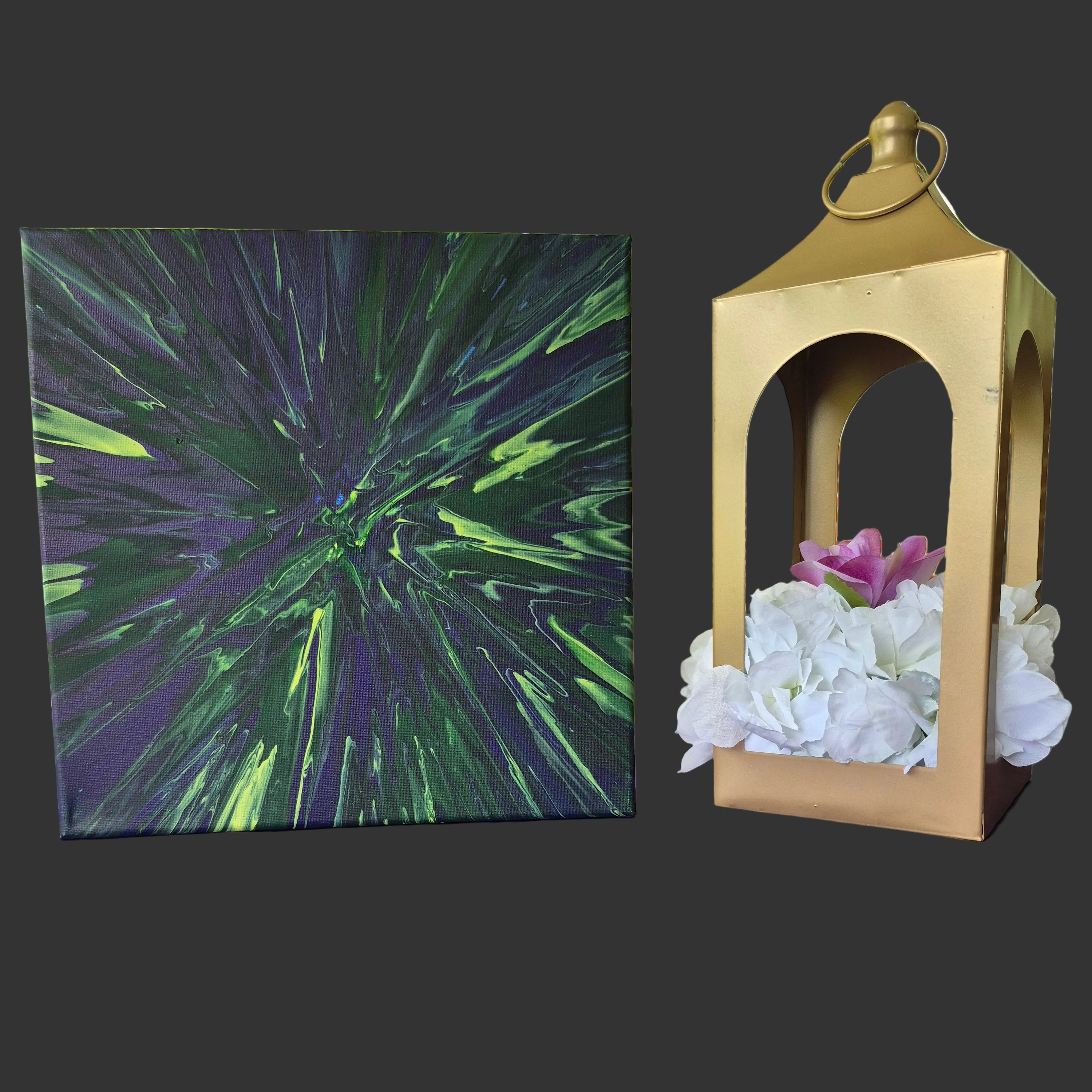 Green/Blue/ Yellow SpinArt